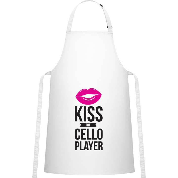 Kiss The Cello Player Delantal de cocina contain pic