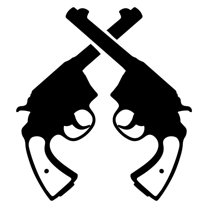 Crossed Pistols Western Style Naisten pitkähihainen paita 0 image