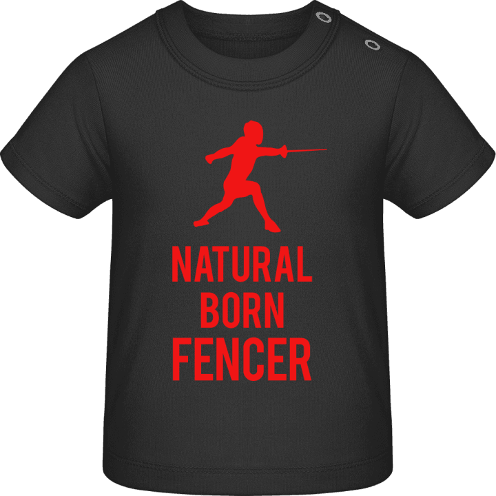 Natural Born Fencer Camiseta de bebé contain pic