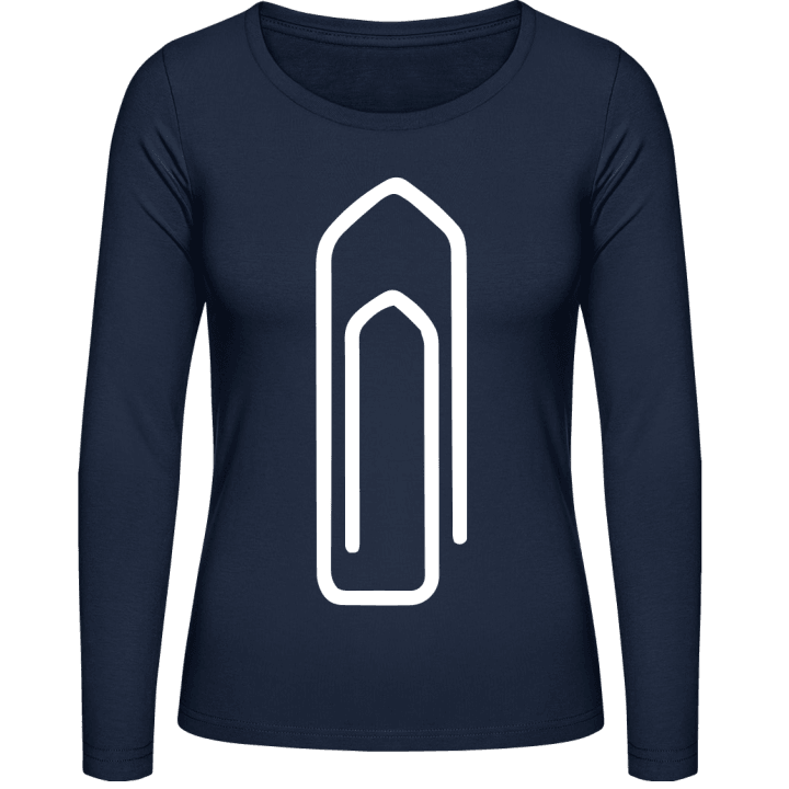 Paperclip Vrouwen Lange Mouw Shirt contain pic