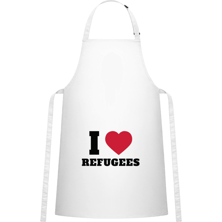 I Love Refugees Kitchen Apron contain pic