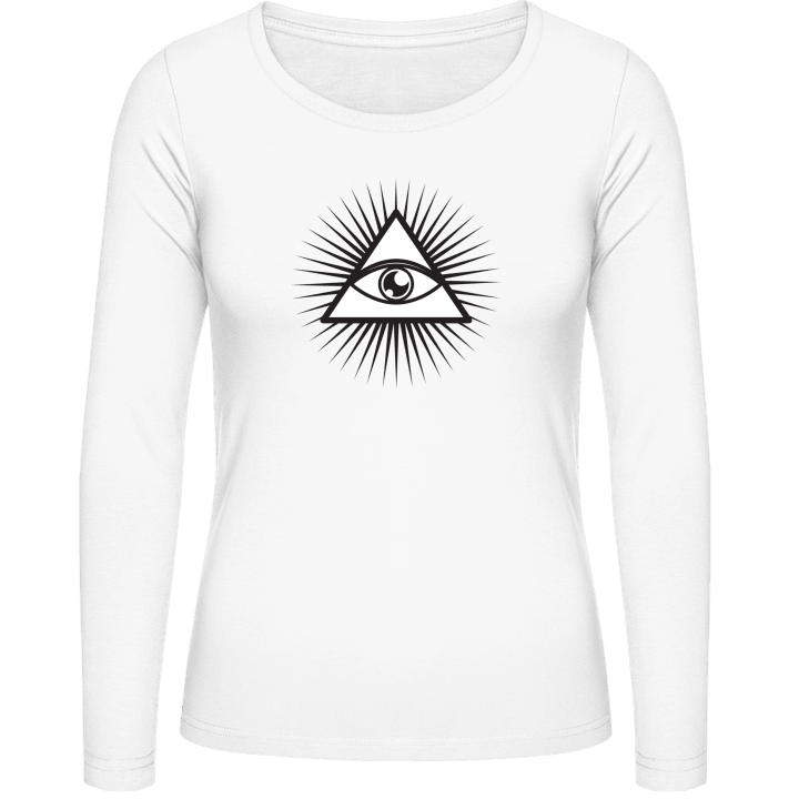 Eye of Providence T-shirt à manches longues pour femmes contain pic