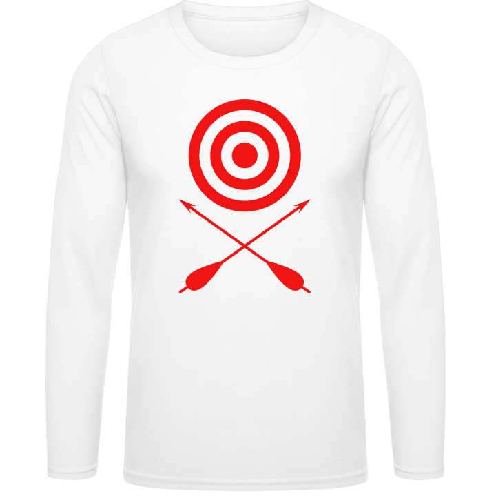 Archery Target And Crossed Arrows Long Sleeve Shirt contain pic