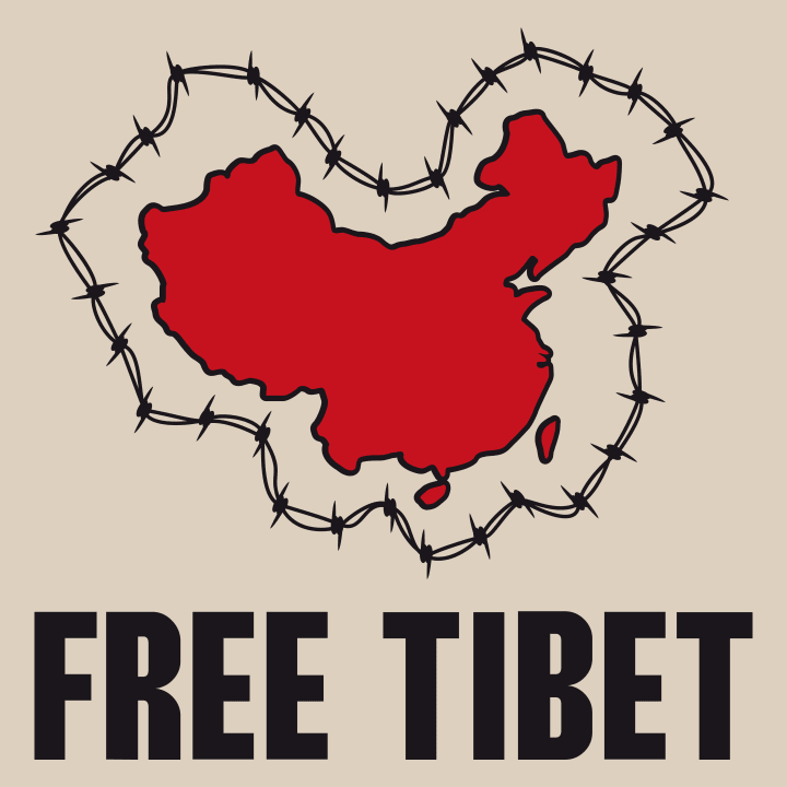 Free Tibet Map Forklæde til madlavning 0 image