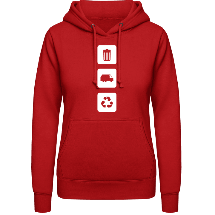 Refuse Collector Icon Vrouwen Hoodie contain pic