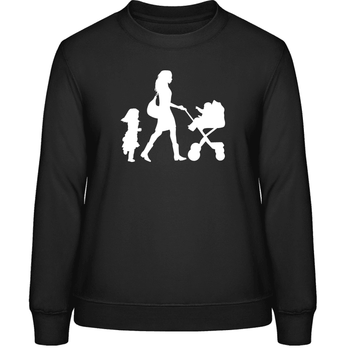 Mother With Children Women Sweatshirt 0 image