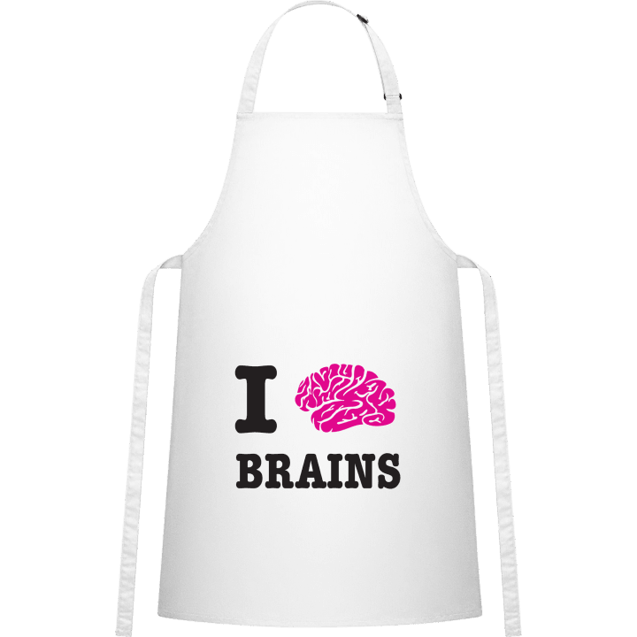 I Love Brains Kitchen Apron contain pic