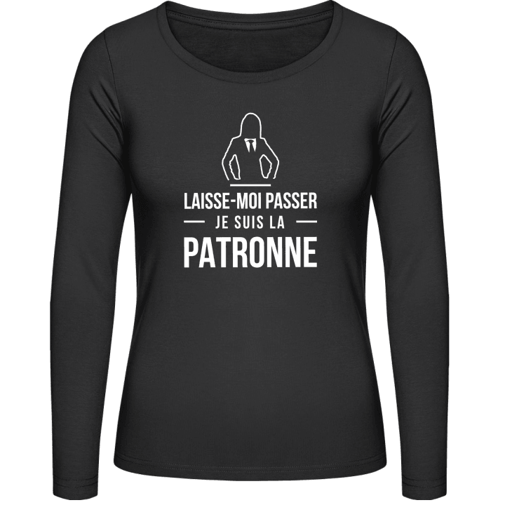 Laisse-Moi Passer Je Suis La Patronne Frauen Langarmshirt contain pic