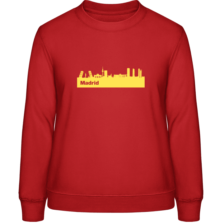 Madrid Skyline Sweatshirt för kvinnor contain pic
