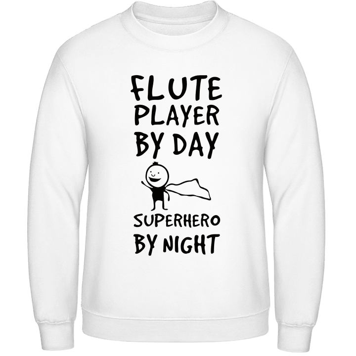 Flute Player By Day Superhero By Night Tröja contain pic