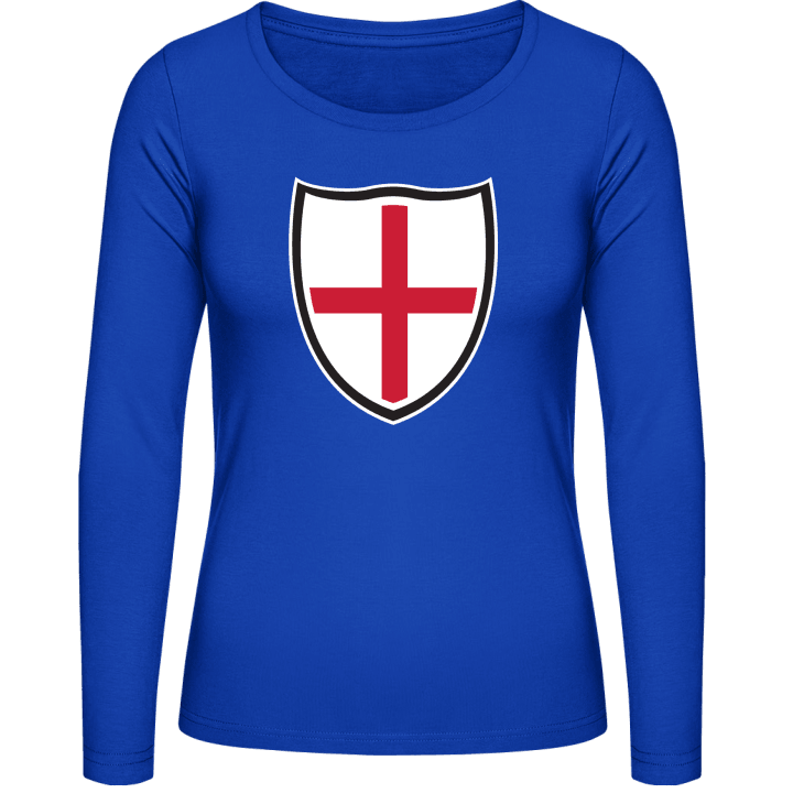 England Shield Flag T-shirt à manches longues pour femmes contain pic
