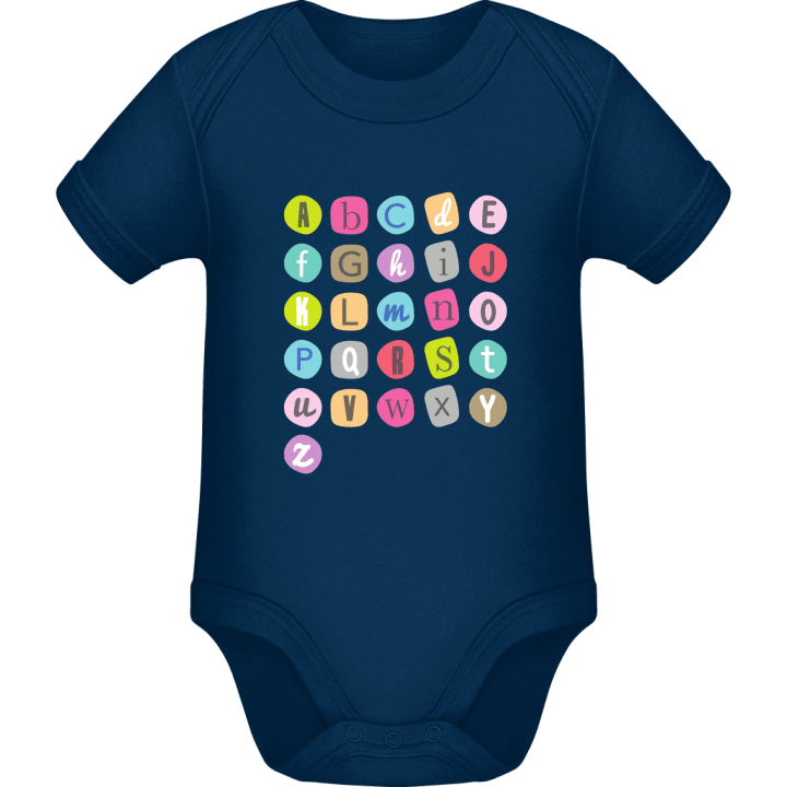 Colored Alphabet Baby Strampler contain pic