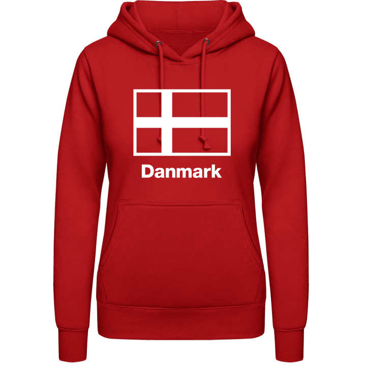 Danmark Flag. Hettegenser for kvinner contain pic