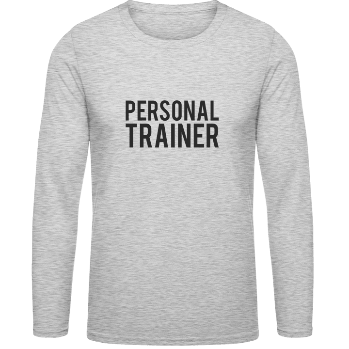 Personal Trainer Typo T-shirt à manches longues contain pic