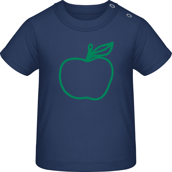 Green Apple With Leaf T-shirt för bebisar contain pic