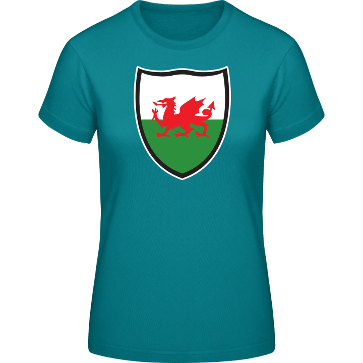 Wales Flag Shield Vrouwen T-shirt 0 image