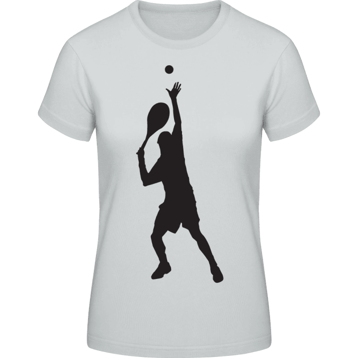 Tennis Silhoutte Women T-Shirt contain pic