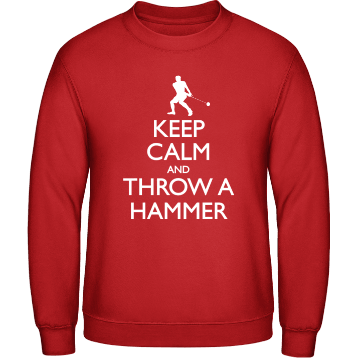 Keep Calm And Throw A Hammer Sudadera contain pic