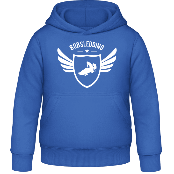 Bobsledding Winged Kids Hoodie contain pic