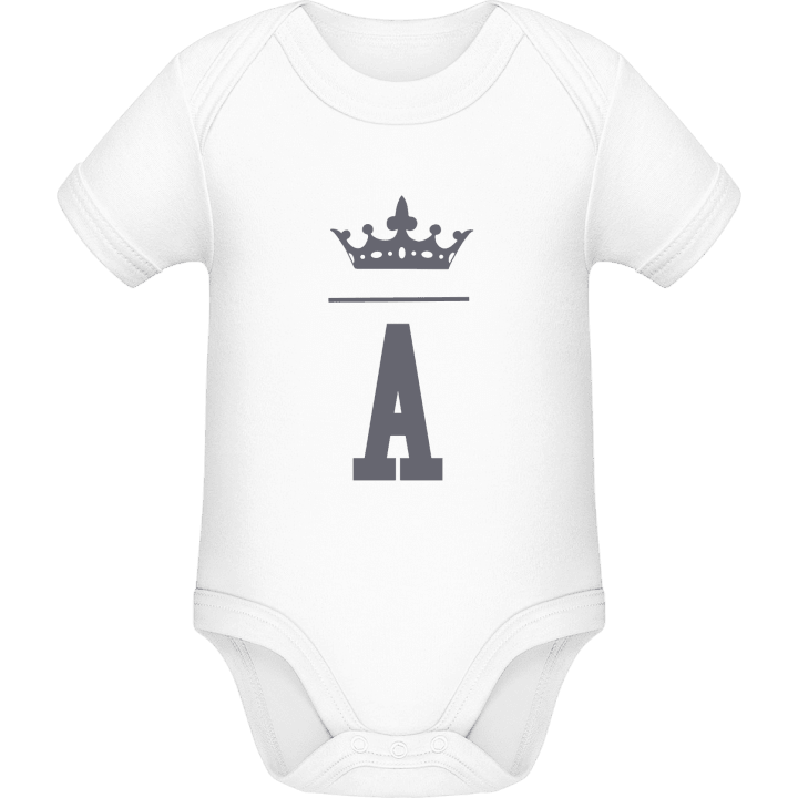A Name Initial Baby romper kostym contain pic