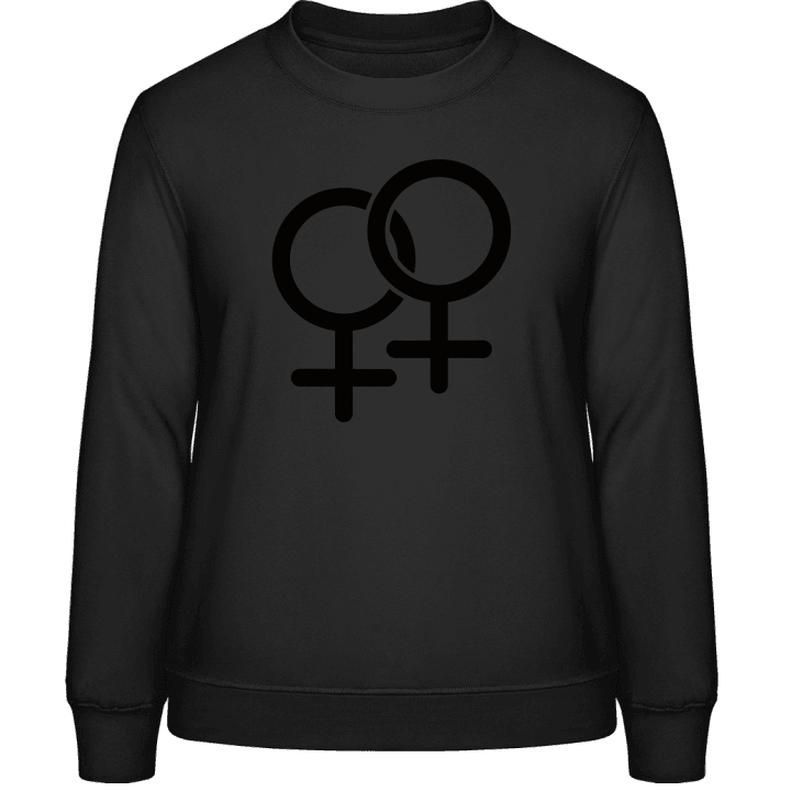 Lesbian Symbol Sweatshirt för kvinnor contain pic
