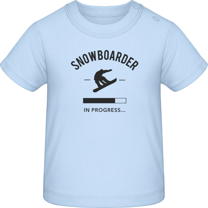 Snowboarder in Progress T-shirt för bebisar contain pic