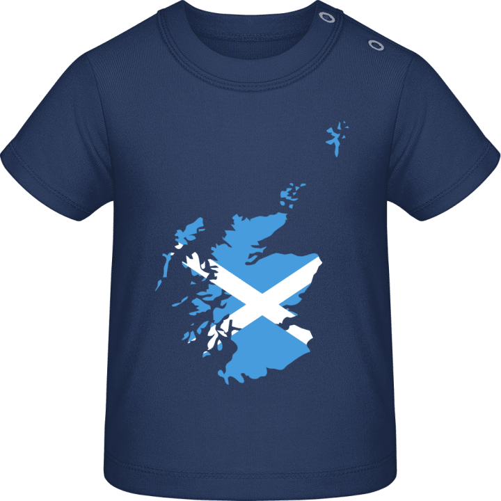 Scotland Map Flag Baby T-skjorte contain pic