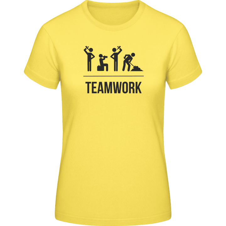Teamwork T-shirt för kvinnor contain pic