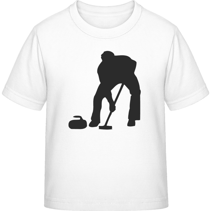 Curling Silhouette T-skjorte for barn contain pic