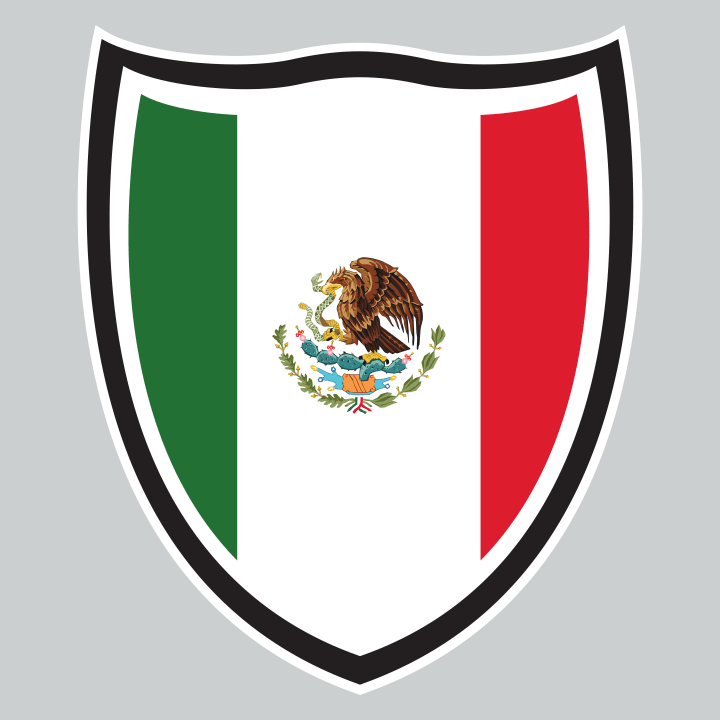 Mexico Flag Shield Langarmshirt 0 image