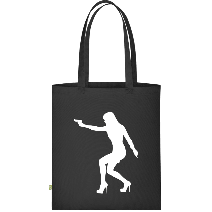 Sexy Shooting Woman On High Heels Cloth Bag contain pic