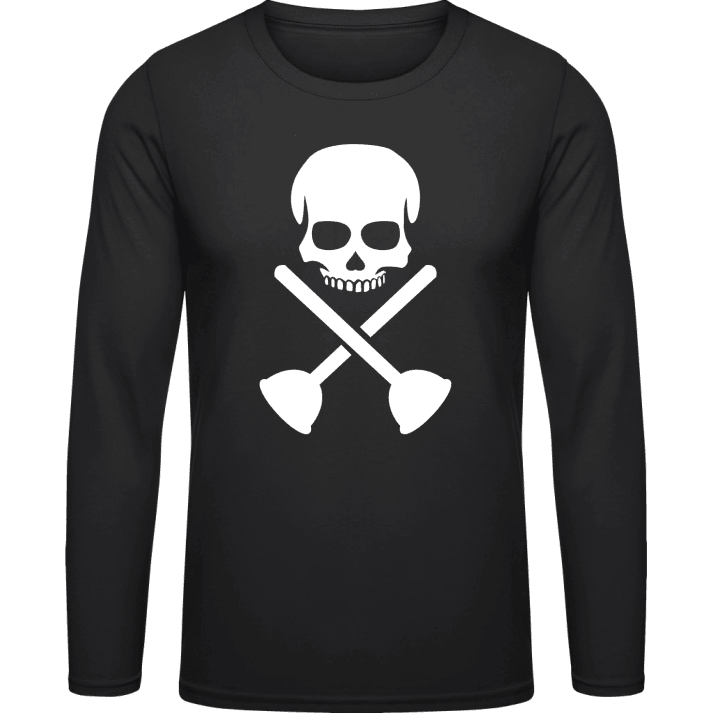 Plumber Skull T-shirt à manches longues contain pic