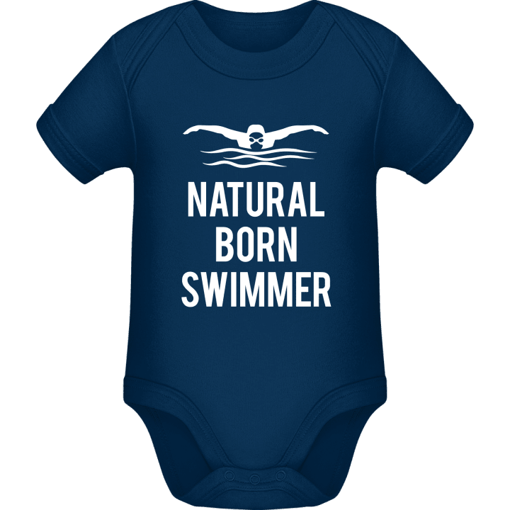 Natural Born Swimmer Baby romper kostym contain pic