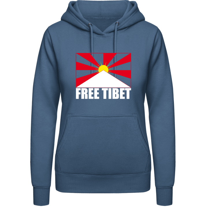 Free Tibet Felpa con cappuccio da donna contain pic