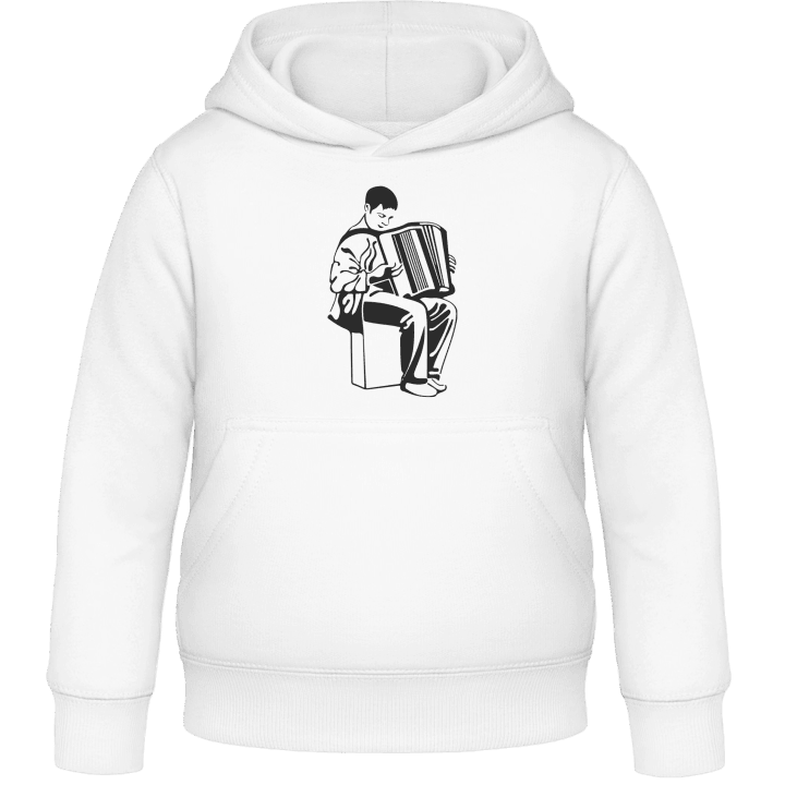 Playing Accordion Kids Hoodie contain pic