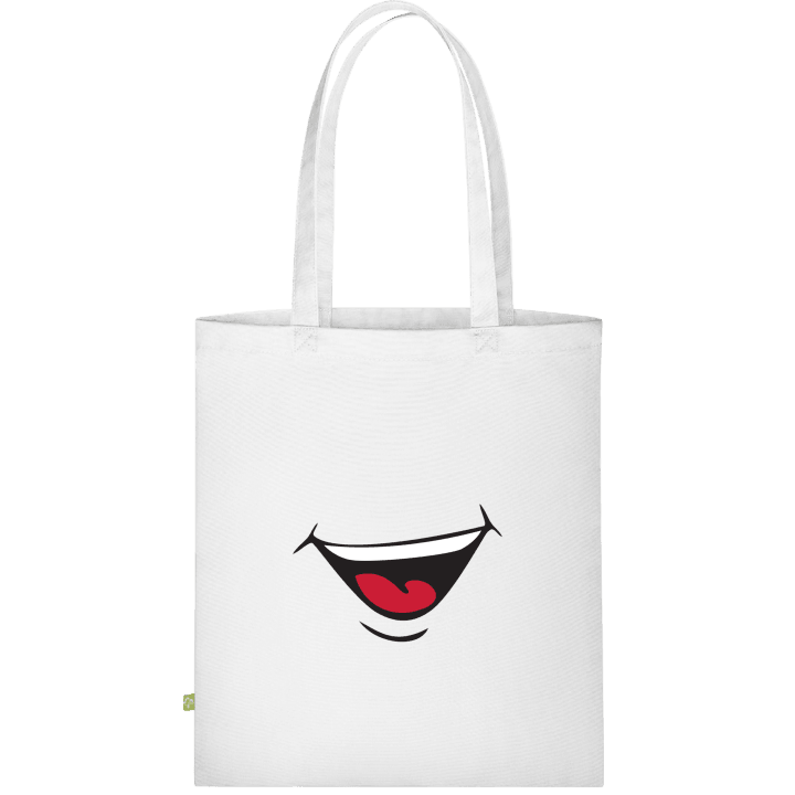 Smiley Mouth Väska av tyg contain pic