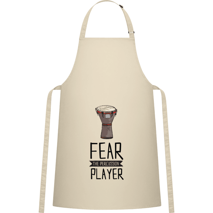 Fear The Percussion Player Delantal de cocina contain pic