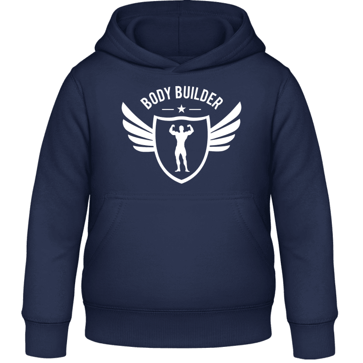 Body Builder Winged Barn Hoodie contain pic