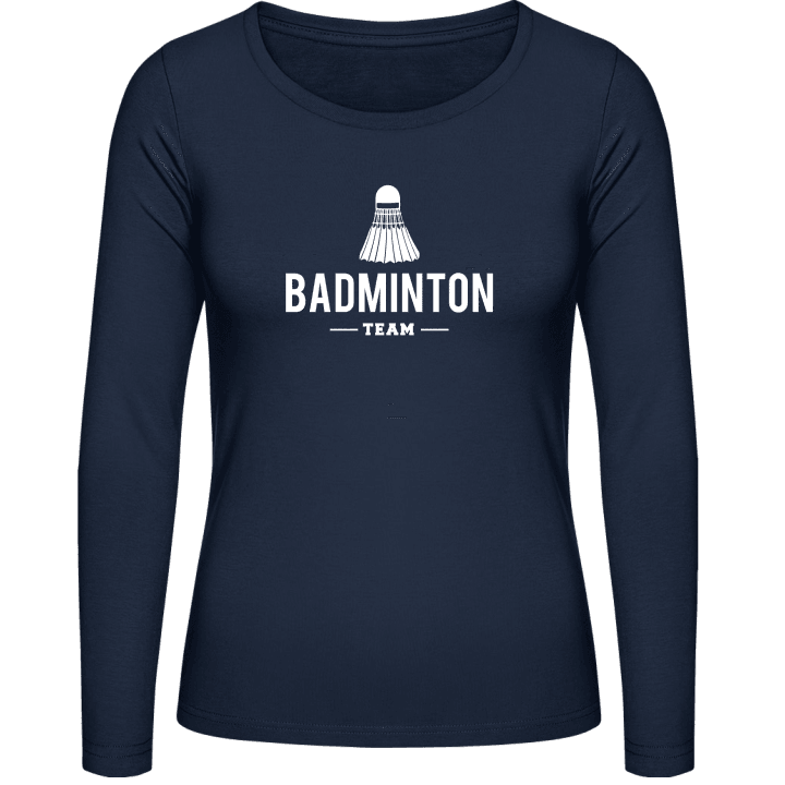 Badminton Team Frauen Langarmshirt contain pic