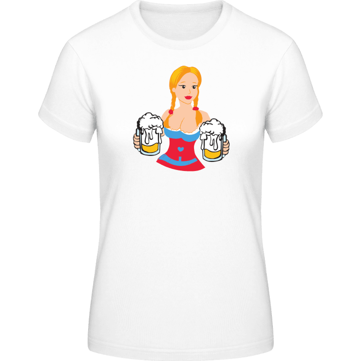 Bavarian Girl With Beer T-shirt för kvinnor 0 image