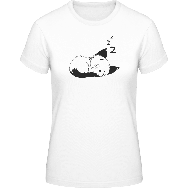Sleeping Cat T-shirt för kvinnor 0 image