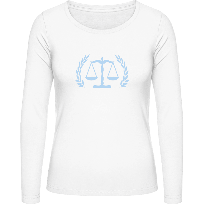 Justice Logo Camisa de manga larga para mujer contain pic