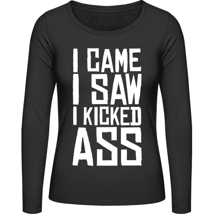 I Came I Saw I Kicked Ass Langermet skjorte for kvinner 0 image