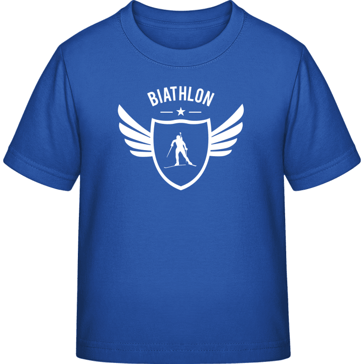 Biathlon Winged T-skjorte for barn contain pic
