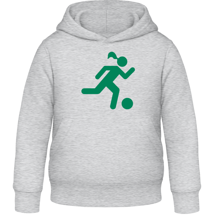 Soccer Player Woman Kids Hoodie contain pic