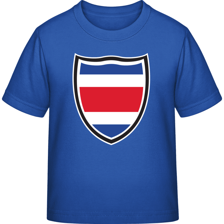 Costa Rica Flag Shield T-skjorte for barn contain pic