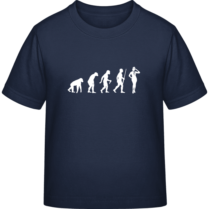 Stewardess Evolution T-shirt för barn contain pic