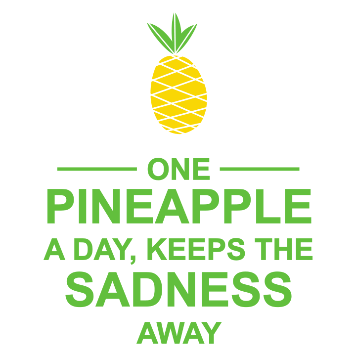 One Pineapple A Day No Sadness  Vrouwen Lange Mouw Shirt 0 image