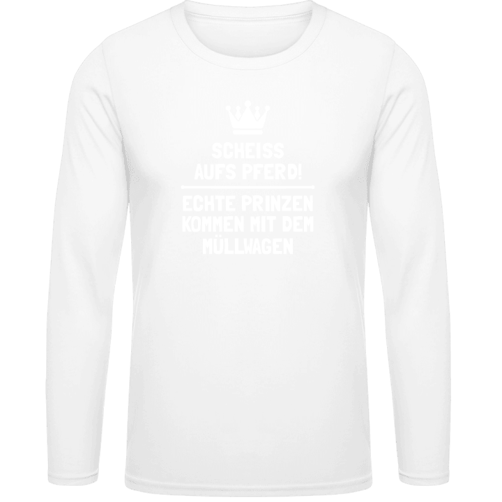 Echte Prinzen kommen mit dem Müllwagen T-shirt à manches longues contain pic