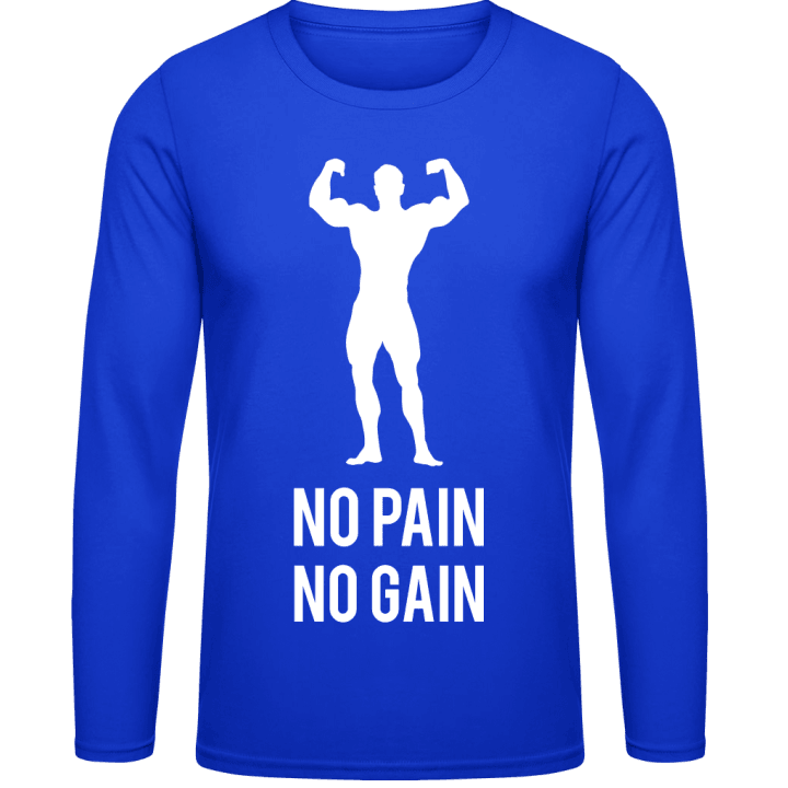 No Pain No Gain Langermet skjorte contain pic